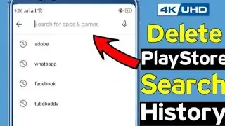 how to delete play store search history | Play store search history kaise delete krn | Tech tick