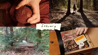 February Vlog Planting Trees, Visible Mending + Saving a Bee!