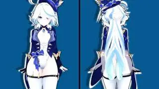THICC Furina 😳- Tuca Tuca TREND!! -【MMD Genshin impact 4K | 60FPS】