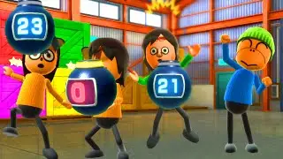 Wii Party U Minigames Dojo Domination Hammer Bro Gameplay ( Master Difficulty )