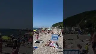 Отдых на море. Пляж поселка Новомихайловский
