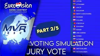 Eurovision 2021: My Voting Simulation - Your Points - Jury Vote (Part 2/5)