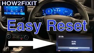 2022 ford fiesta Ecoboost oil life reset guide. Quick and easy!