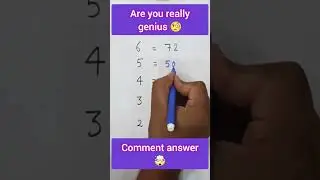 puzzle for genius only #mathpuzzle #canyousolve #youtubeshorts #math #shorts #viral
