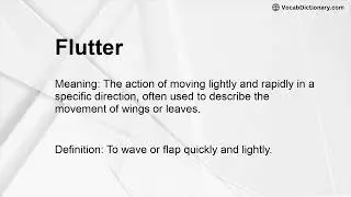 Flutter Meaning