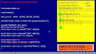 polymult: This video explains how to multiply two polynomials.