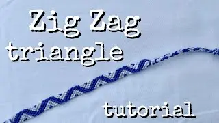 zig zag triangle bracelet tutorial (beginner) || friendship bracelets