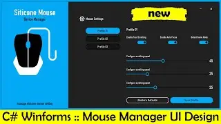 C# Winforms - Mouse Manager UI Design