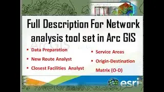 Full explanation for network analysis tools in Arc GIS |#Software_School|Tutorial 62