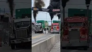 Semi truck with insane torque twists the frame! 