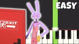 TADC Characters in Real Life - EXIT Meme - EASY Piano Tutorial