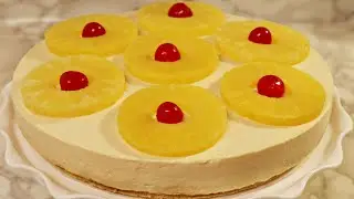 PAY DE PIÑA SIN HORNO, muy suave y rico🍍🍍