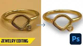 Gold Ring Jewelry editing Product Photo for E-Commerce - Photoshop Tutorial