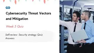 Self-review: Security strategy Quiz Answers