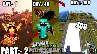 I Survived 100 Days in Jungle Safari World in Minecraft Hardcore|part:2||#minecraftjava #minecraft