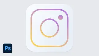 How to create INSTAGRAM Icon in Adobe Photoshop 2023 Easy Way! | DesignMentor