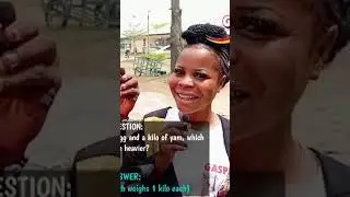 A kilo of yam or a kilo of egg, which will be heavier? (see attached video for more) #gerhub