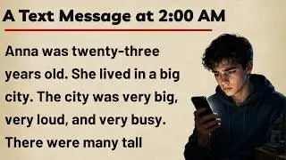 Learn English Through Story A1 | A Text Message at 2:00 AM | English Listening Practice