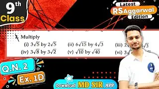 Rs Aggarwal Class 9 Chapter 1 | Exercise 1D Question number 2 | Number System | Md Sir Class 9