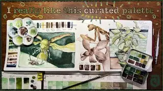 Handmade watercolor set by Etsy seller Jazper Stardust (in 3 different illustration styles)