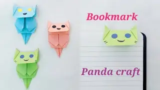 DIY BOOKMARKS FOR BOOKS, How to make bookmark, Origami Paper bookmark, DIY crafts for school