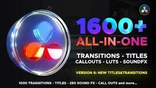 1600+ Transitions Library for DaVinci Resolve