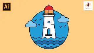 Adobe Illustrator CC Tutorial Flat Design  For Beginners.