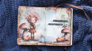 If a talented artist shares beautiful images - create! Art journal page process #artjournal #scrap