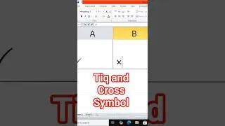 How to Insert Cross and Tick Symbol in Excel | Easy Method| 