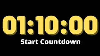 1 Hour 10 Minutes Timer - Countdown Timer 70 Minute - Timer Alarm