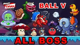 🔴Ball V - ALL BOSSes (Levels 11, 23, 35, 47, 59, 71, 83, 95, 107, 119, 131, 143, 155, 167)
