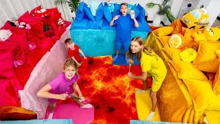 تحدي الحمم وقلعة الأريكة العملاقة  ☄️🔥