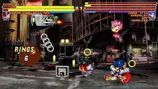 [Mugen GAME] Eggbot E 709 & Green Zone Boss RMX VS Sonic TFTA with Knuckles with Amy & Sonic exe