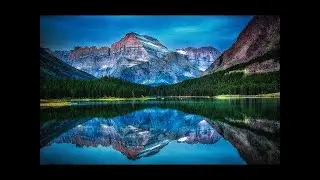 1 Hour Soft Streem Sounds of Clear Mountain Waters Relaxation Video