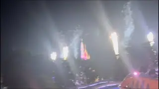 Riding on Hong Kong Disneyland's Orbitron during the "Momentous" Fireworks