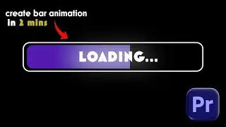 Create LOADING BAR Animation in Premiere Pro | PROGESS BAR Tutorial