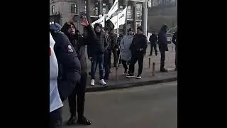17 лютого 2022 р. Акція протесту підприємців! Сергій Доротич віщає! Хрещатик.