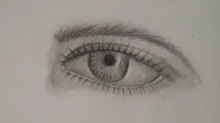 How to draw a realistic drawing || Easiest eye drawing tutorial || Easy drawings step by step N°1
