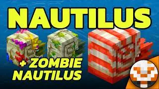 How To Tame, Ride & Armor Nautilus or Zombie Nautilus in Minecraft