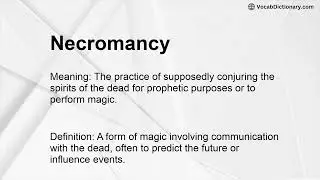Necromancy Meaning