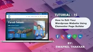How to edit a WordPress Website using Elementor Page Builder | Customized your WordPress website
