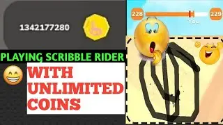 ||Let's play SCRIBBLE RIDER || Hard level || 😱😱