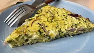 Omelet with zucchini in the oven