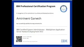 WebSphere Dumps Certification Coursev9.0