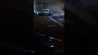 Karaköprü’de otomobil 10 metrelik inşaat çukuruna uçtu: 3 yaralı