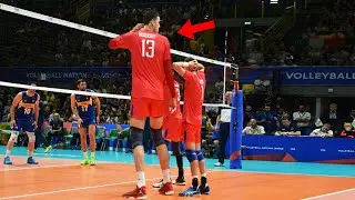 THIS Volleyball Player is 219cm Tall !!! Dmitriy Muserskiy | Volleyball Giant