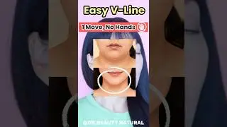 Easy V-Shape Jawline ✨ Instant Hack! 