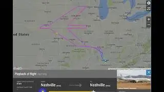 Playback do Vôo Embraer E190 (N177HQ) em 19/08/2017