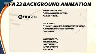 FIFA 23 Background Animation - Animated Background
