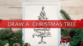 Draw a CHRISTMAS TREE like a Pro in 10 Minutes